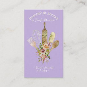 Cartão De Visita Foguetes cozinhando cozinheiros Cozinheiros Púrpu