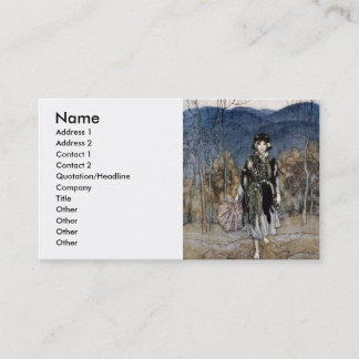 Cartão De Visita Foi avante, e foi avante, e foi avante