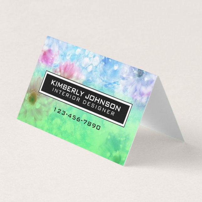 Cartão De Visita Folded Business Card (Frente)