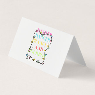 Cartão De Visita Folded Business Card