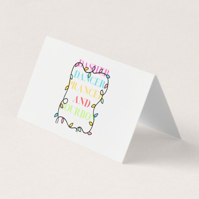 Cartão De Visita Folded Business Card (Frente)