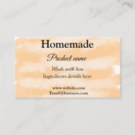 Cartão De Visita Folha caseira feita com amor adicionar texto site