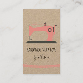 Cartão De Visita Folha de informações de vestuário rosa para empres