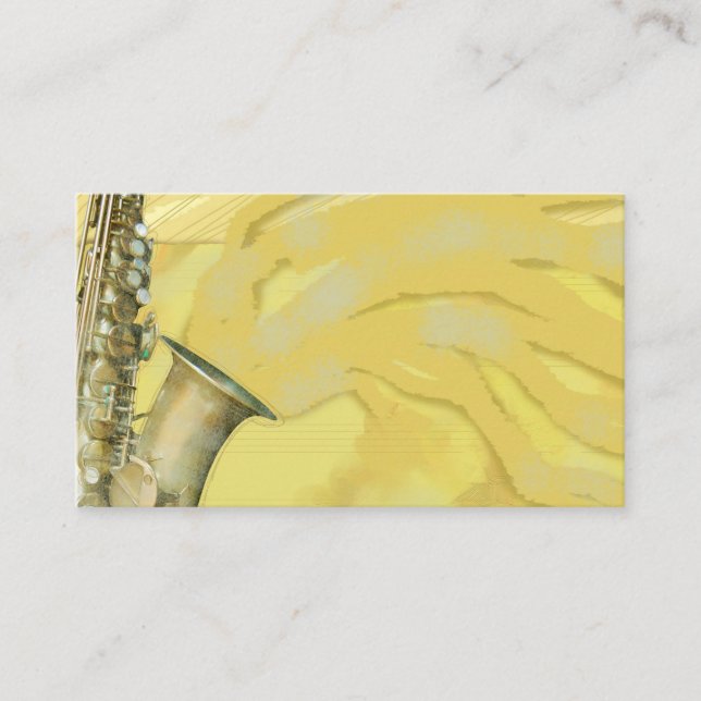 Cartão De Visita Folha de som (Frente)