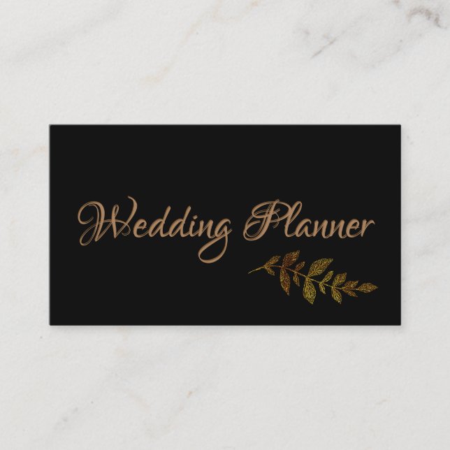 Cartão De Visita Folha Dourada (Frente)