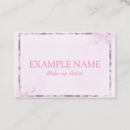 Cartão De Visita Folha rosa personalizada (UK/Euro)