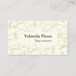 Cartão De Visita Folhagem do rico