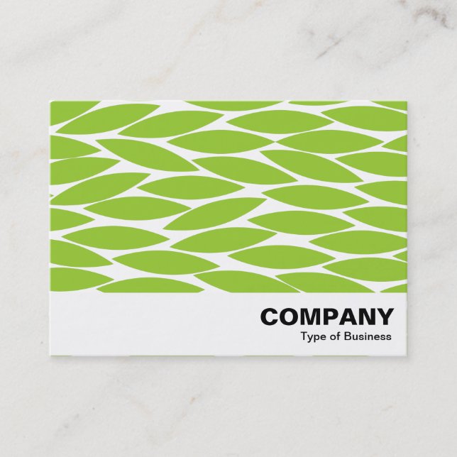 Cartão De Visita Folhas de abstrato - Verde marciano (Frente)