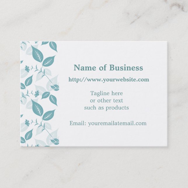 Cartão De Visita Folhas de Teto (Frente)