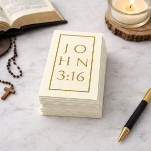 Cartão De Visita FOLHETO DO EVANGELHO João 3:16