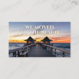 Cartão De Visita Fomos Para Praia Nápoles Pier Florida