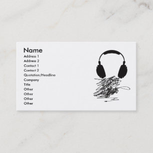 Cartão De Visita Fones de ouvido