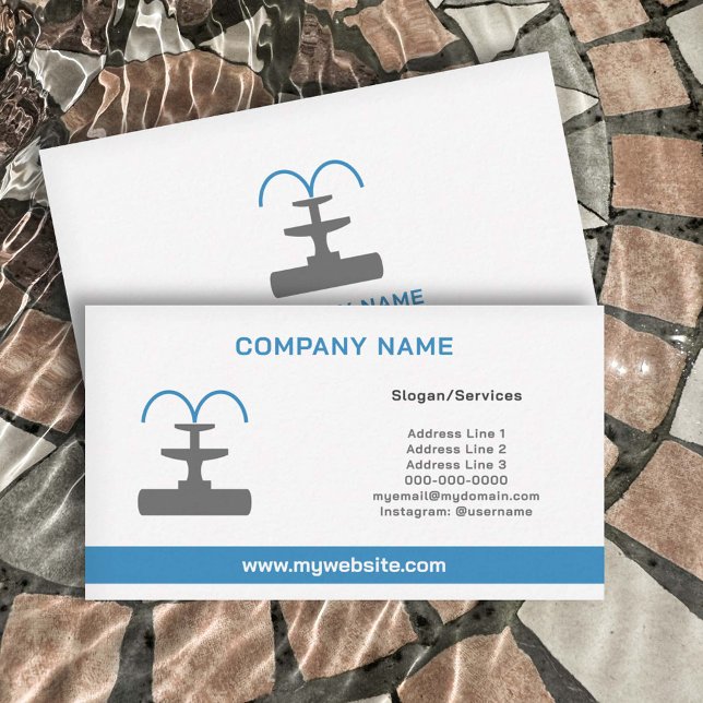 Cartão De Visita Fonte (Fountain business card)