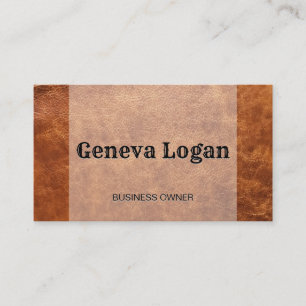 Cartão De Visita Fonte de Vintage   Couro-pregado   Alta moda