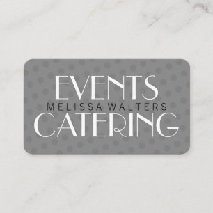 Cartão De Visita Fonte do rico / Bolinhas