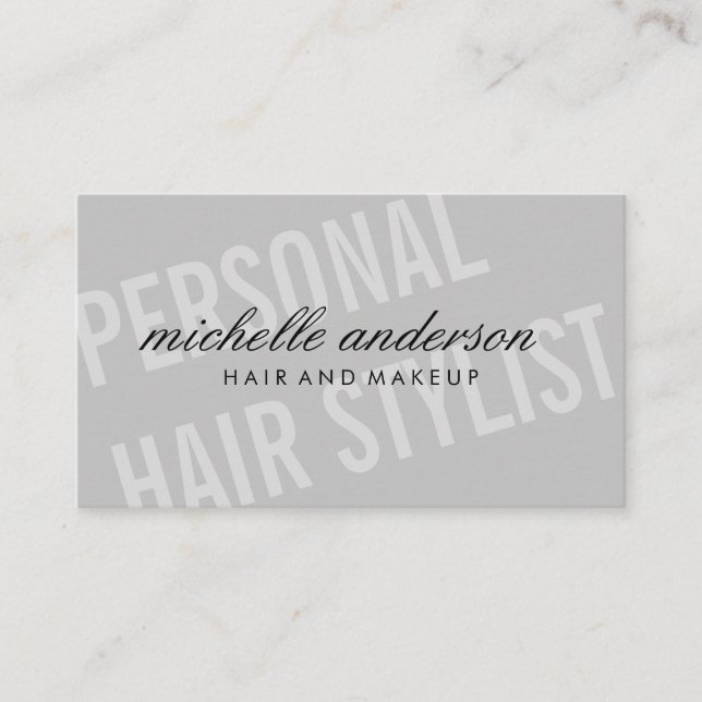 Cartão De Visita Fonte grande / Dinâmica (Frente)