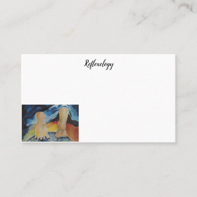 Cartão De Visita Foot Wellness Relex Maureen Girard EArth (Frente)