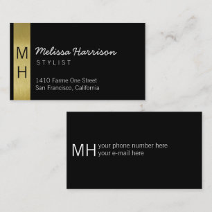 Cartão De Visita for her stylish feminine & modern prof