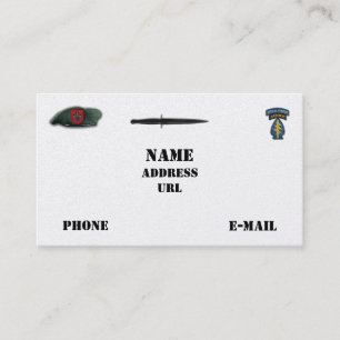 Cartão De Visita forças especiais do 7