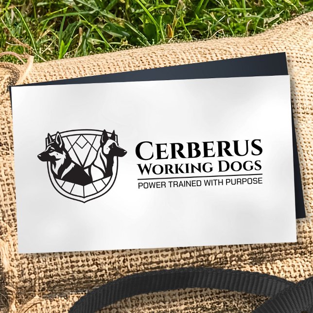 Cartão De Visita Formação em Cães de Trabalho - GSD - Malinois (Criador carregado)