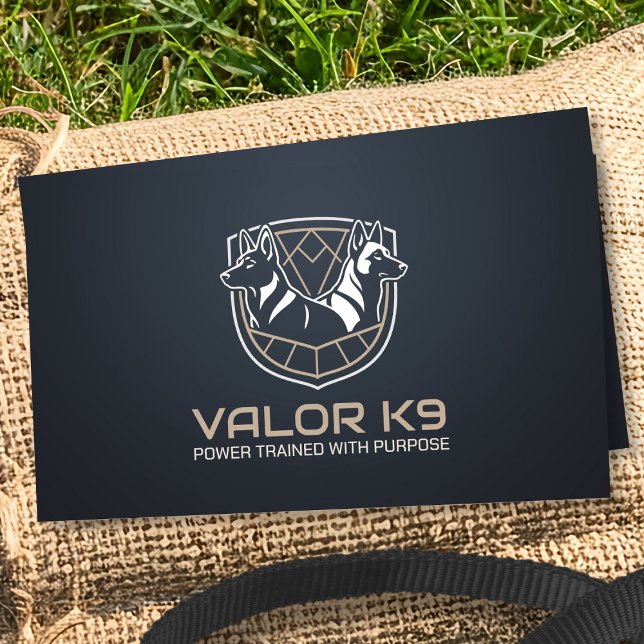 Cartão De Visita Formação em Cães de Trabalho - GSD - Malinois (Criador carregado)