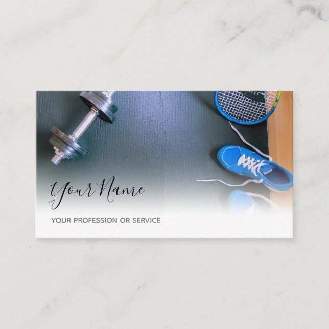 Cartão De Visita Formação pessoal e formação de malhações (Frente)