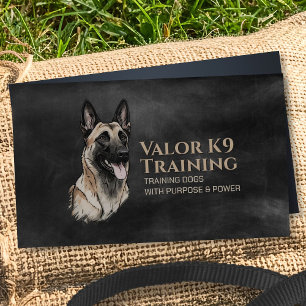 Cartão De Visita Formação Profissional K9 - Malinois Belga