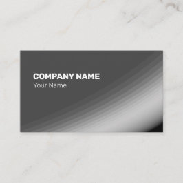 Cartão De Visita Formas e Raios Pretos de Cinza fina