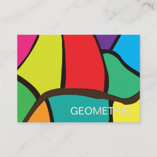 Cartão De Visita Formas Geométricas Coloridas