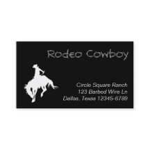 Formato de Cowboy de Rodeio Branco
