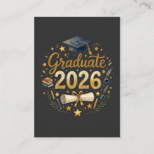 Cartão De Visita Formatura Personalizada Turma de 2026 Família Pers