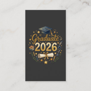 Cartão De Visita Formatura Personalizada Turma de 2026 Família Pers
