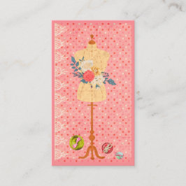 Cartão De Visita Formulário de vestir para o Designer do Seamstress