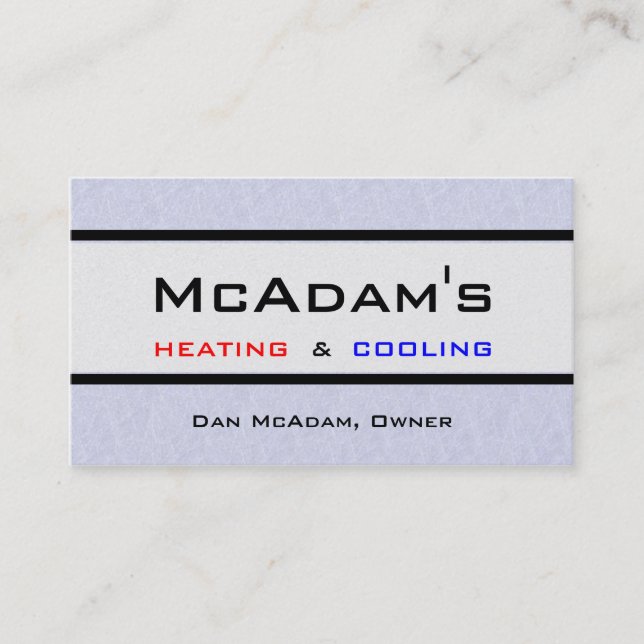 Cartão De Visita Fornalha refrigerando de aquecimento A/C Platnum (Frente)
