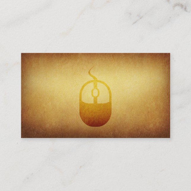 Cartão de visita forrado do rato do computador do (Frente)