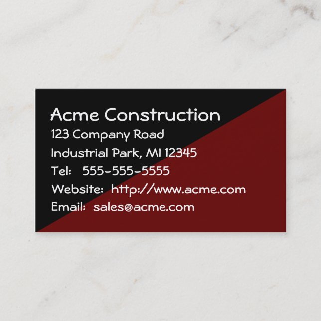 Cartão De Visita Forte Masculina Sem Amigos Castanho e Planície Neg (Frente)