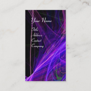 Cartão De Visita FOTÃO LOUCO MONOGRAMA GEM azul roxo