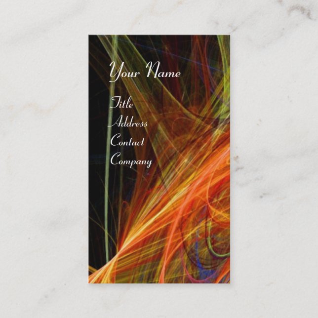 Cartão De Visita FOTÃO LOUCO MONOGRAMA GEM laranja (Frente)