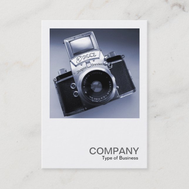 Cartão De Visita Foto ao quadrado 020 - Old Camera (Frente)