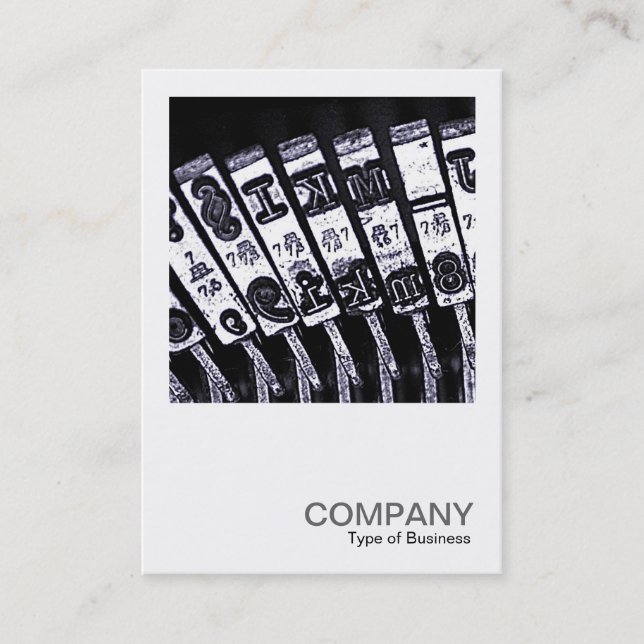 Cartão De Visita Foto ao quadrado 0241 - TypeWrite (Frente)