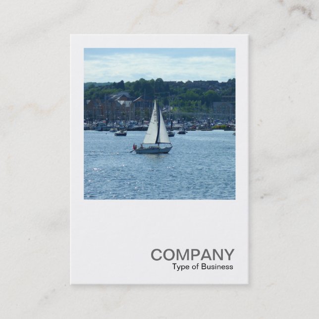 Cartão De Visita Foto ao quadrado 0331 - Cardiff Marina (Frente)