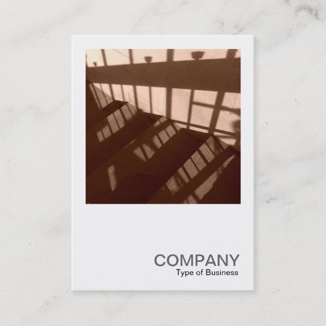 Cartão De Visita Foto ao quadrado 060 - Sombras nas Etapas (Frente)