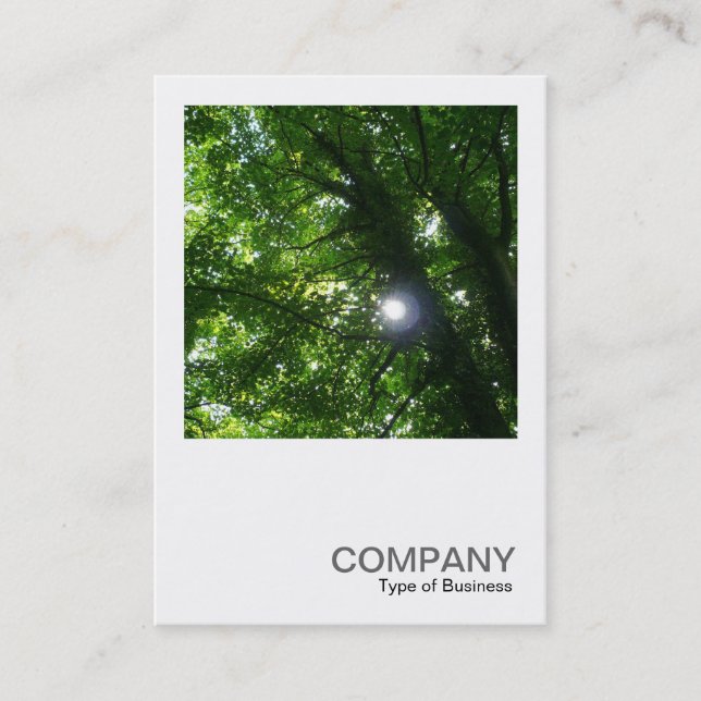 Cartão De Visita Foto ao quadrado 093 - Sol nas árvores (Frente)