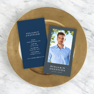 Cartão De Visita Foto de Captura de Cabeçalho do Perfil de Cor de 