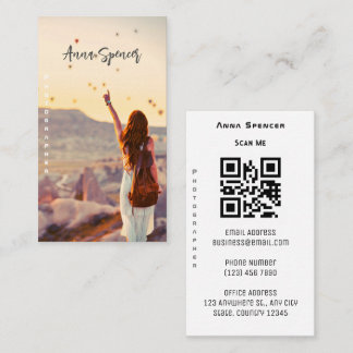 Cartão De Visita Foto de Cheio de fotografia minimalista simples