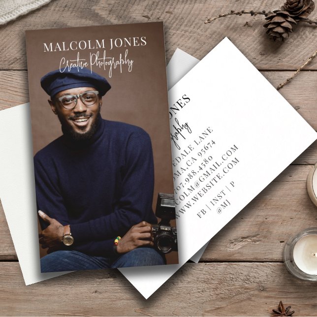 Cartão De Visita Foto de fotógrafo moderno (Criador carregado)