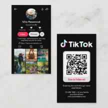 Foto de grade de perfil do Tiktok Siga-me código Q