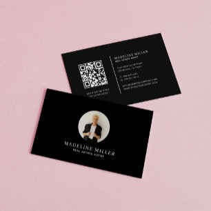 Cartão De Visita Foto de Imobiliário Moderno Branco Negro