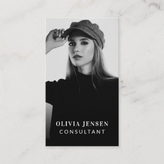 Cartão De Visita Foto de negócios mínima e profissional