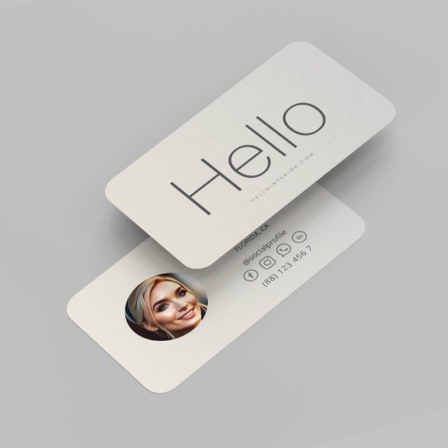 Cartão De Visita Foto de Prata Profissional do Modern Interior Desi (Modern Interior Designer Silver Professional Business Card
)